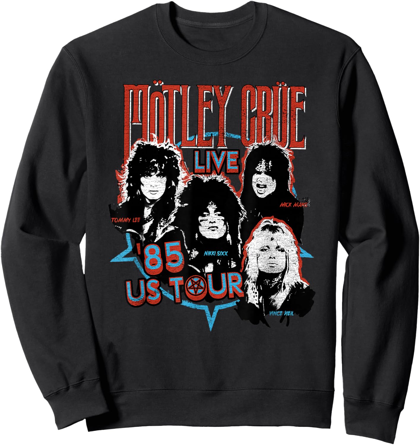 Mötley Crüe - '85 Tour Sweatshirt - Sweatshirt | Black