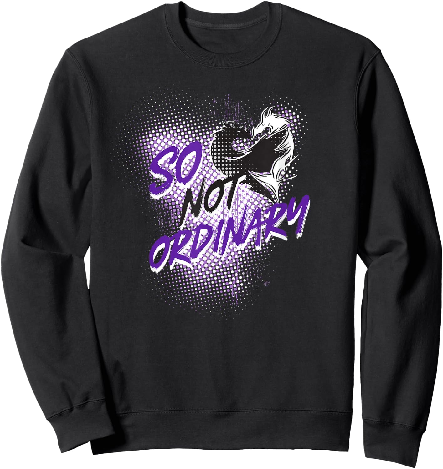 Disney Descendants 3 Times Heart Dragons So Not Ordinary Sweatshirt - Sweatshirt | Black