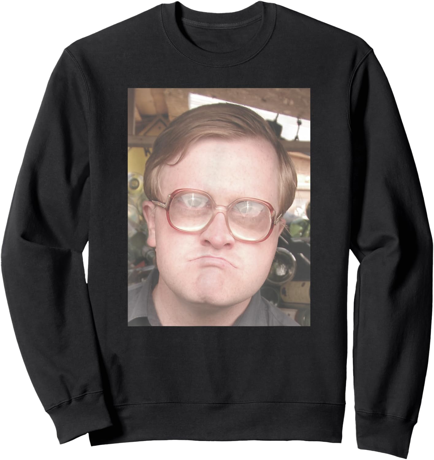 Trailer Park Boys Bubbles Front & Back Portrait Sweatshirt - Sweatshirt | Black