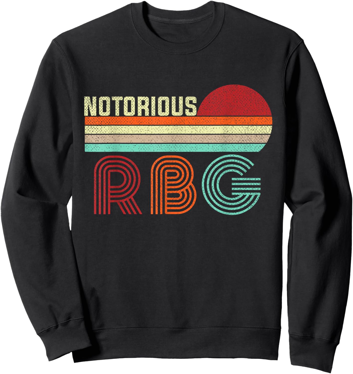 Vintage Notorious RBG shirt , Ruth Bader Ginsburg Sweatshirt - Sweatshirt | Black