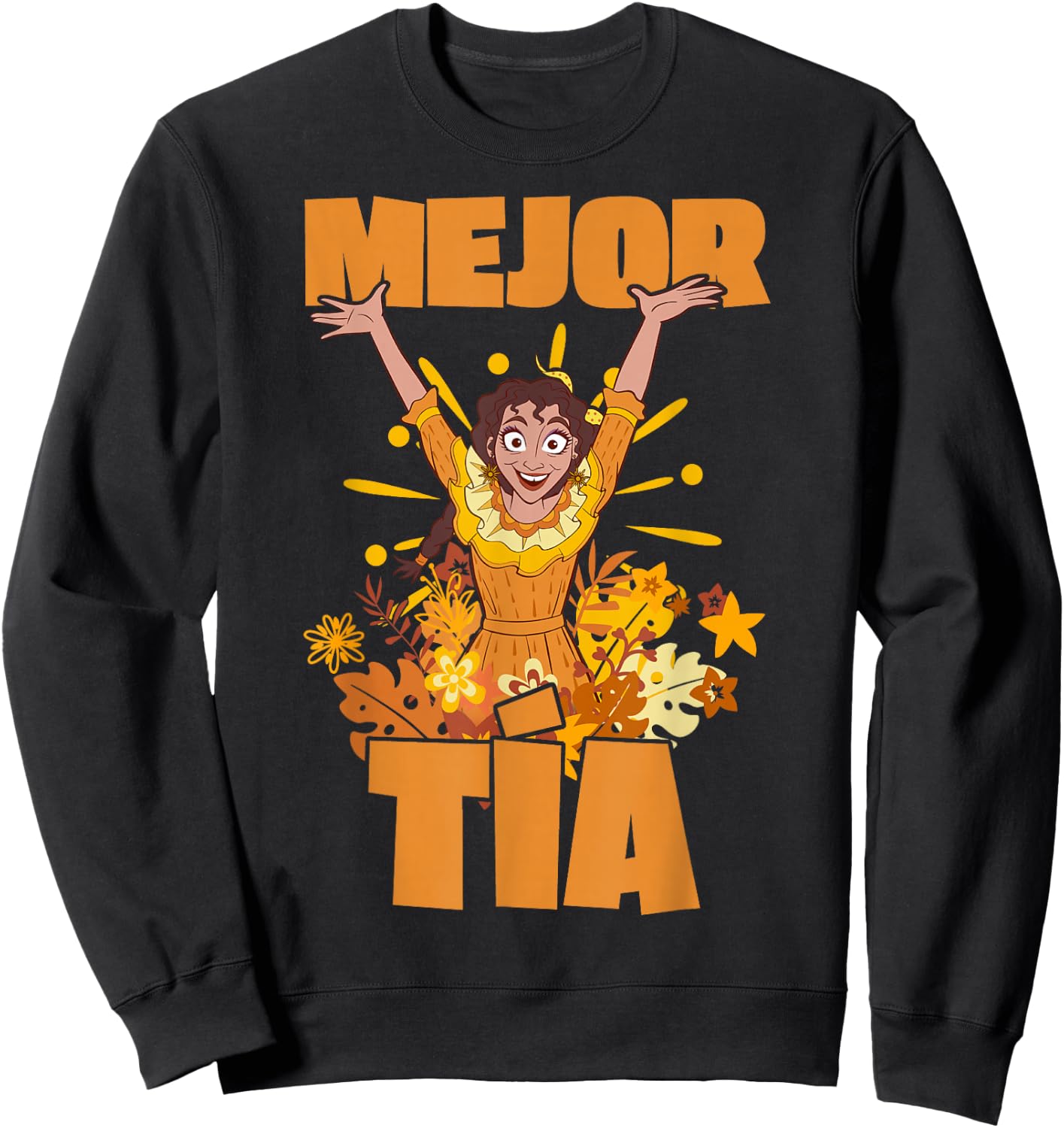 Disney Encanto Pepa Madrigal Mejor Tia Best Aunt Sweatshirt - Sweatshirt | Black