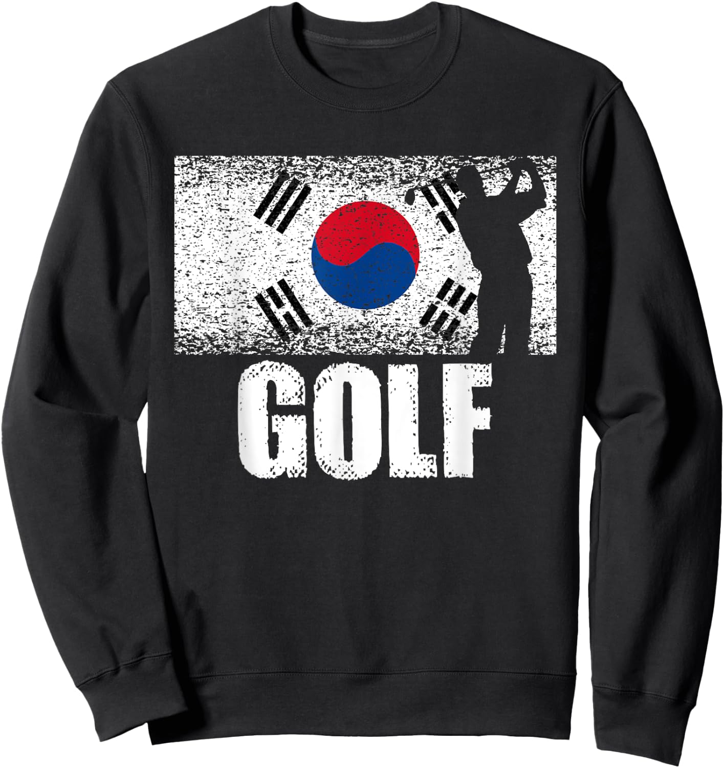 Golf sports, Korea flag, Korean golfer golfing Sweatshirt - Sweatshirt | Black