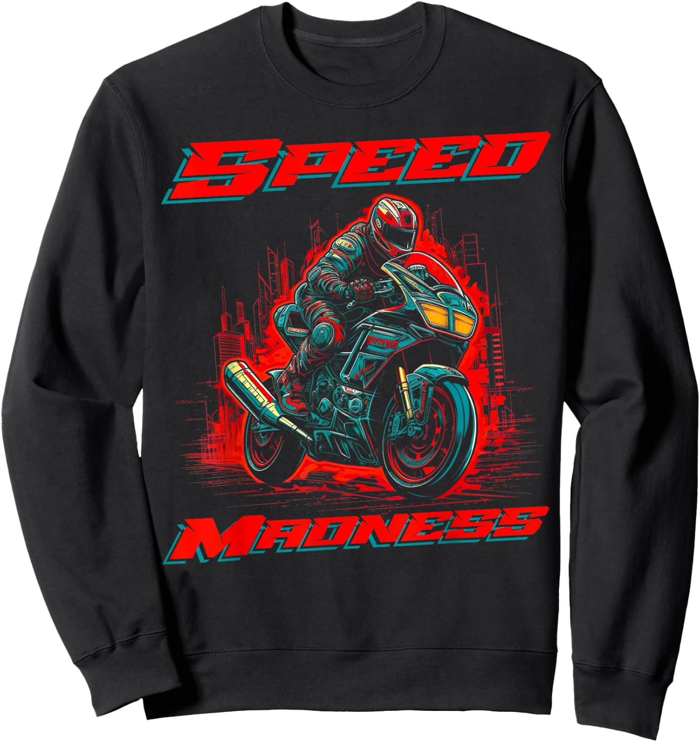 Racing Motorbike Sweatshirt - Sweatshirt | Black