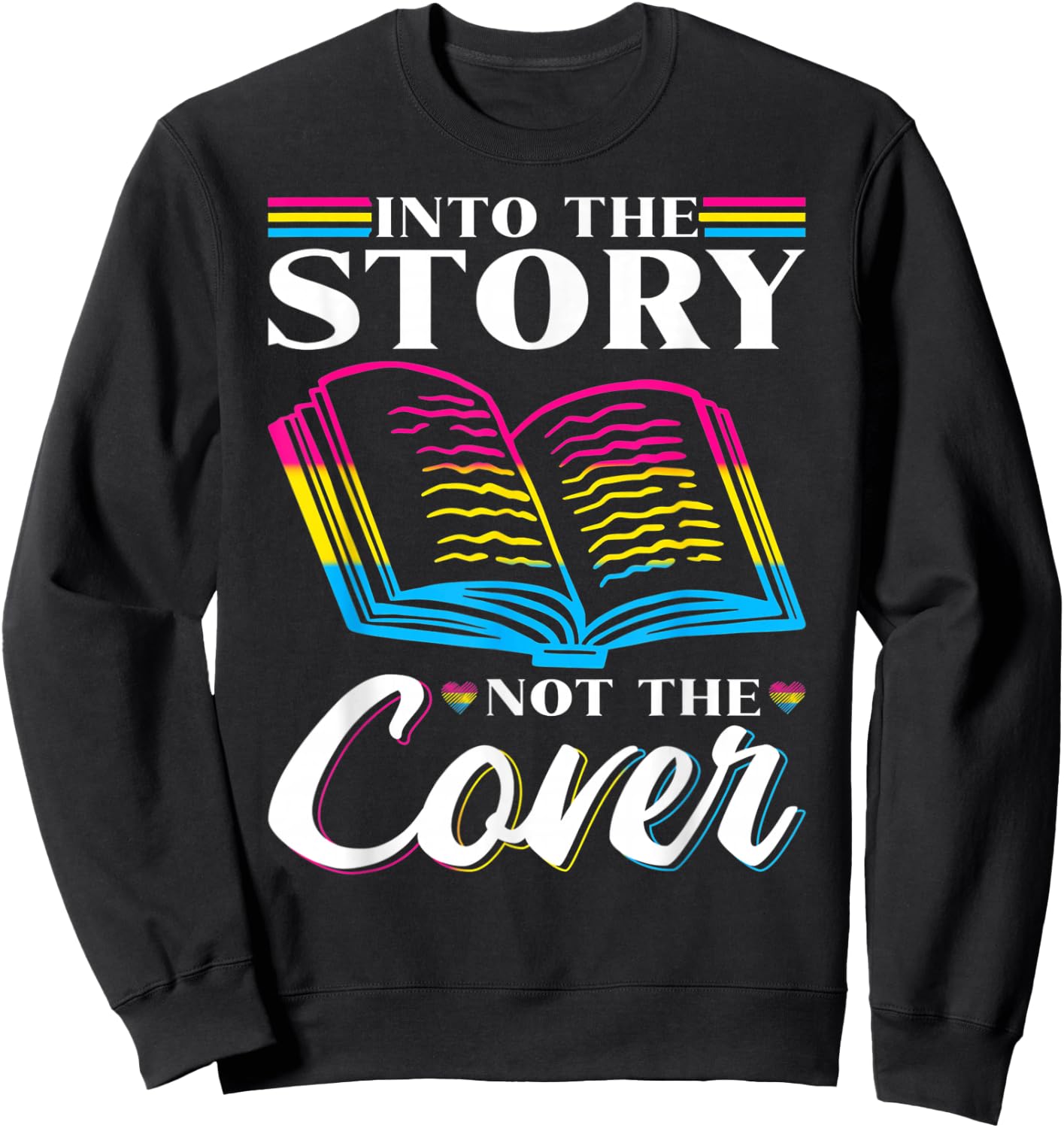 Pansexual Pride Genderfluid Book Pun Pansexuality Pan Pride Sweatshirt - Sweatshirt | Black