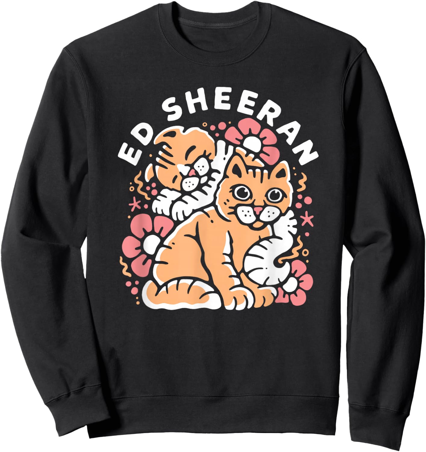 Ed Sheeran Cats Sweatshirt - Sweatshirt | Black