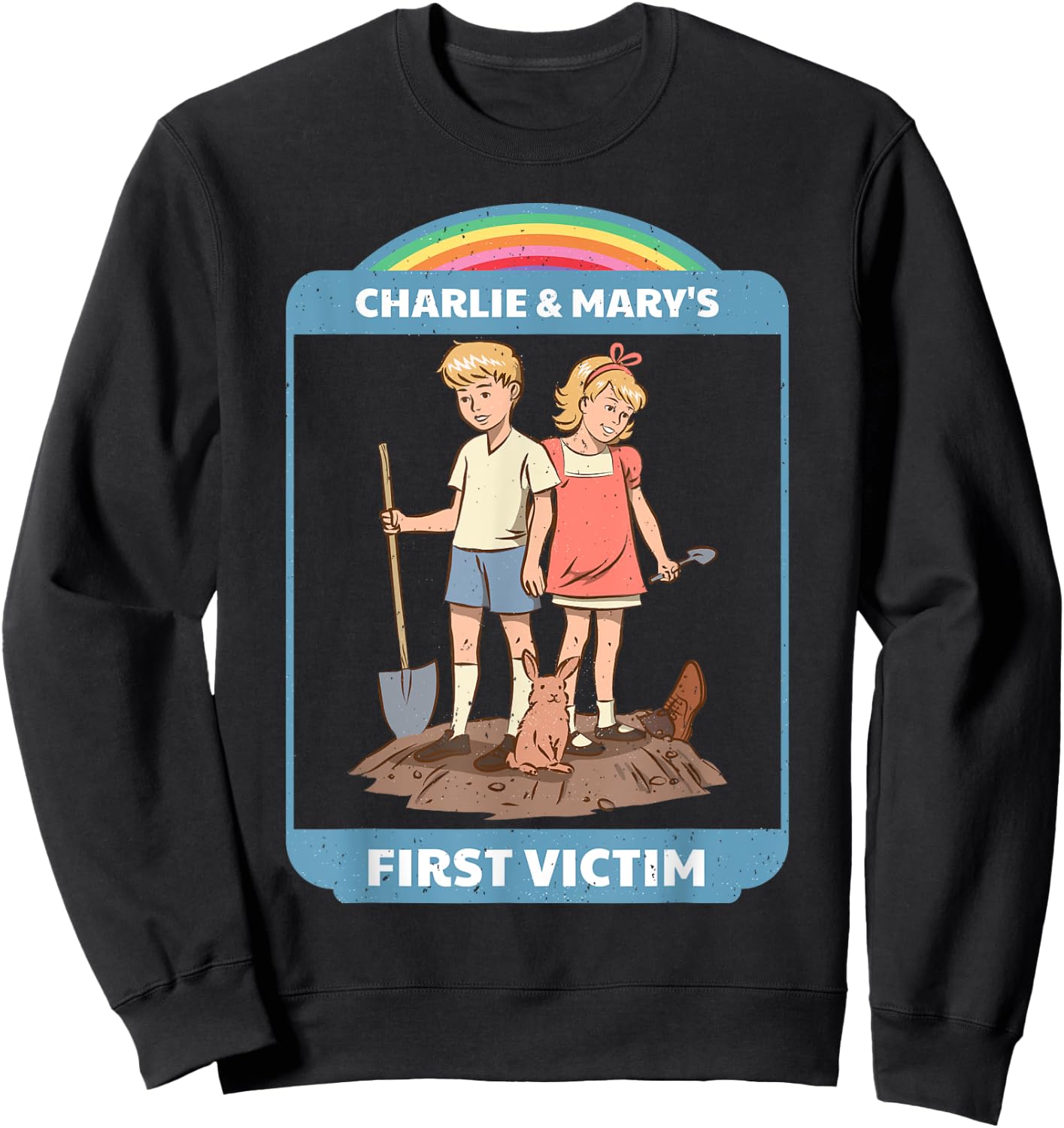 Horror Fun Dark Sarcastic Humor Funny Sacrifice Men Women Sweatshirt - Sweatshirt | Black