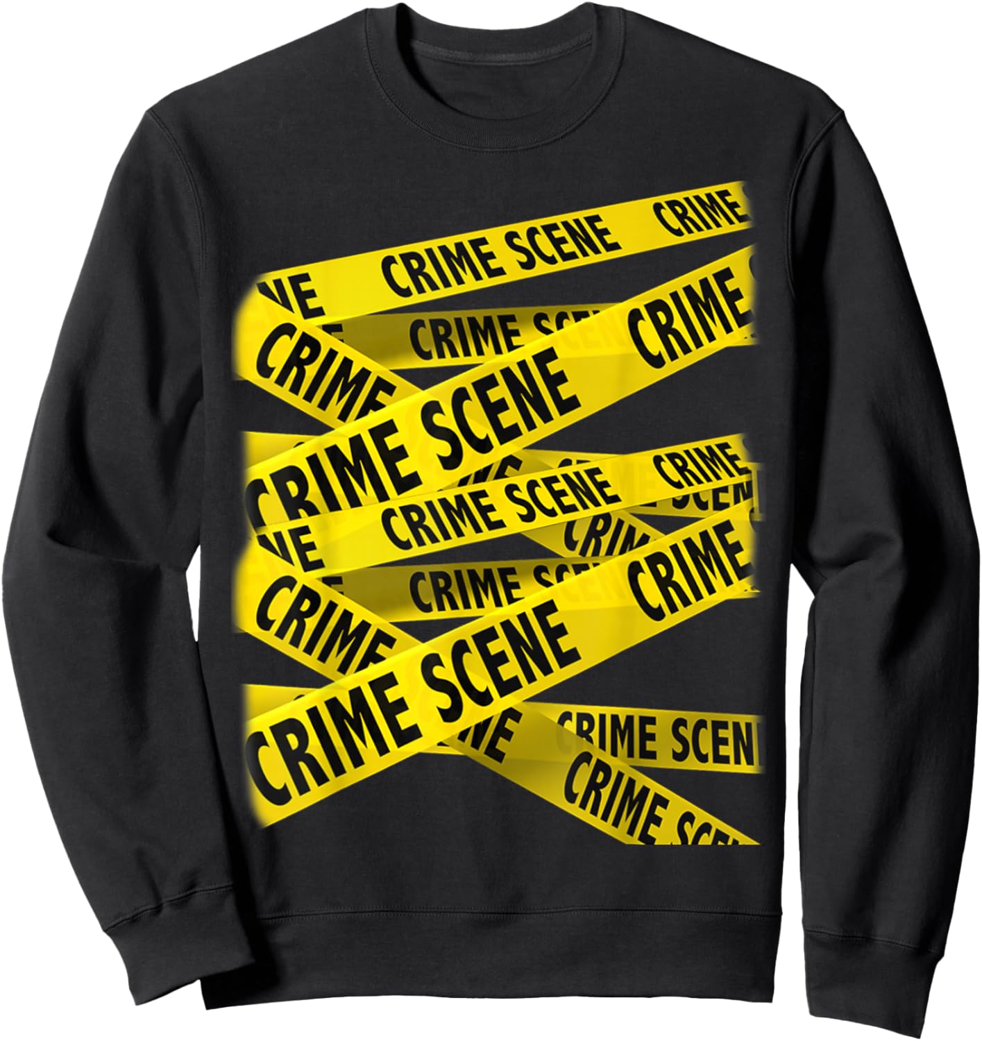 Crime Scene Investigation Tape, Forensic Science, CSI Police Sweatshirt - Sweatshirt | Black