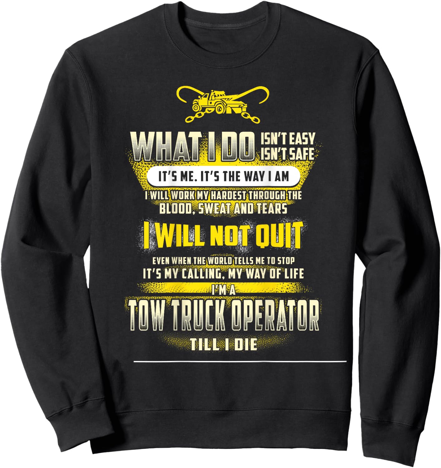 Tow lives matter Shirt Sweatshirt - Sweatshirt | Black