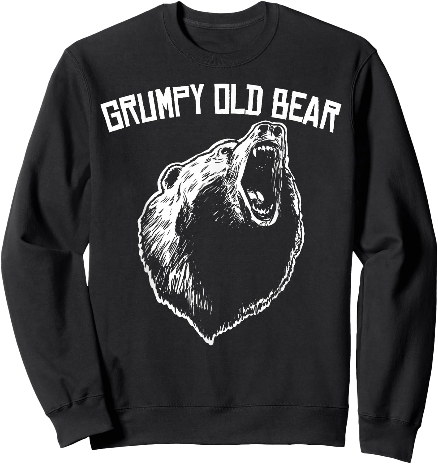 Grumpy Old Bear Sweatshirt - Sweatshirt | Black