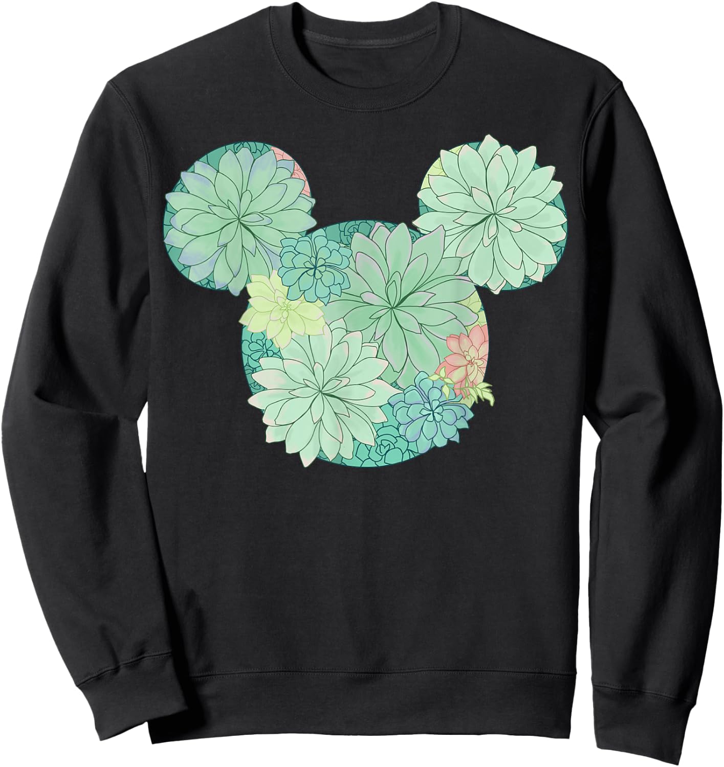 Disney Mickey And Friends Mickey Succulent Fill Sweatshirt - Sweatshirt | Black