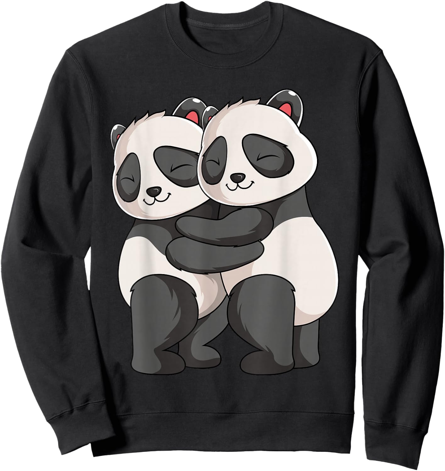 Panda Lovers Panda Bear Girls Children Sweatshirt - Sweatshirt | Black