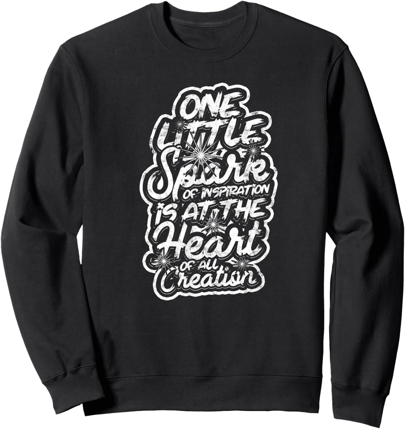 One little spark of inspiration is at the heart - Spark Fire Sweatshirt - Sweatshirt | Black