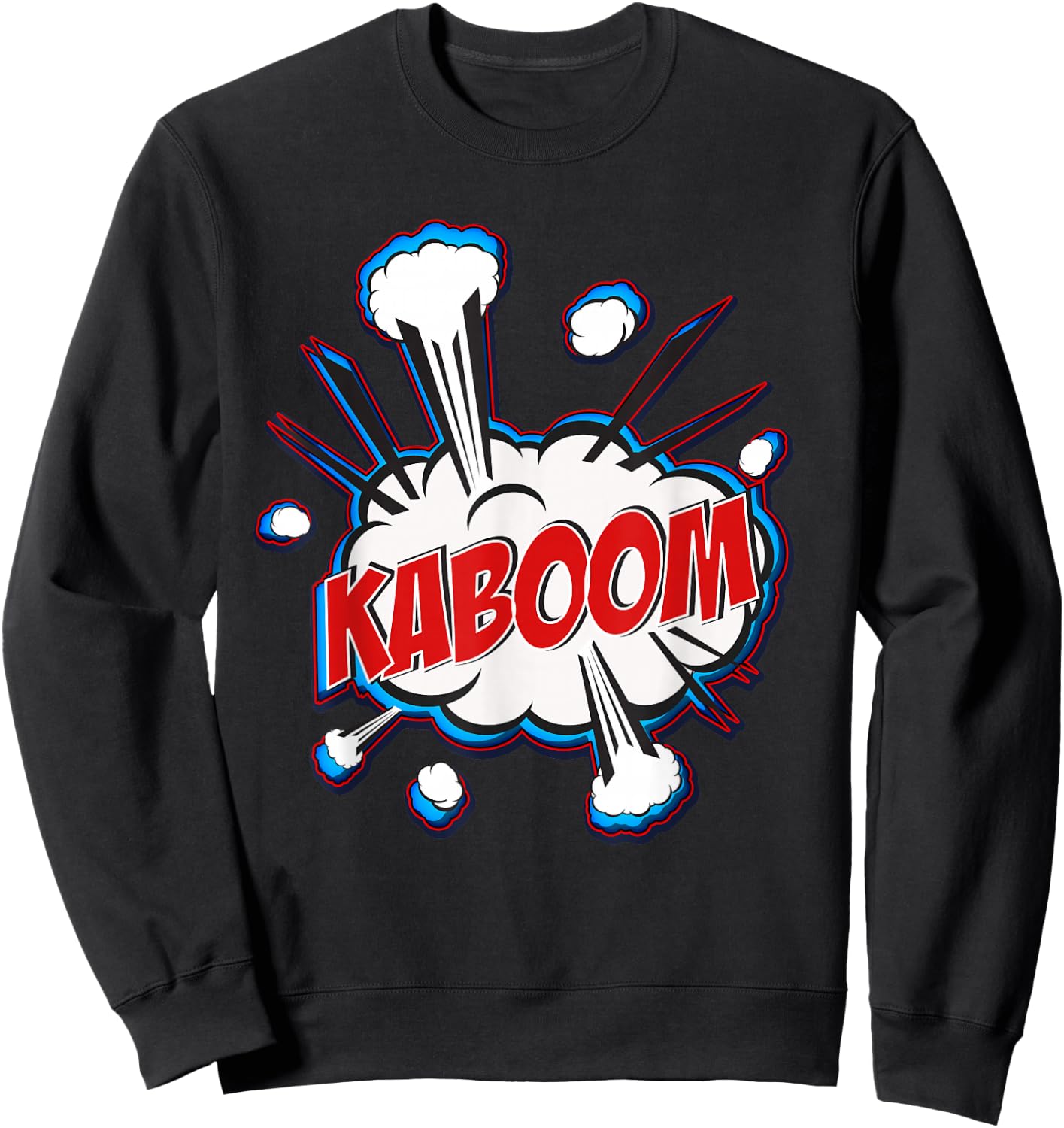 Kaboom Cartoon Comic Sound Effects Sweatshirt - Sweatshirt | Black