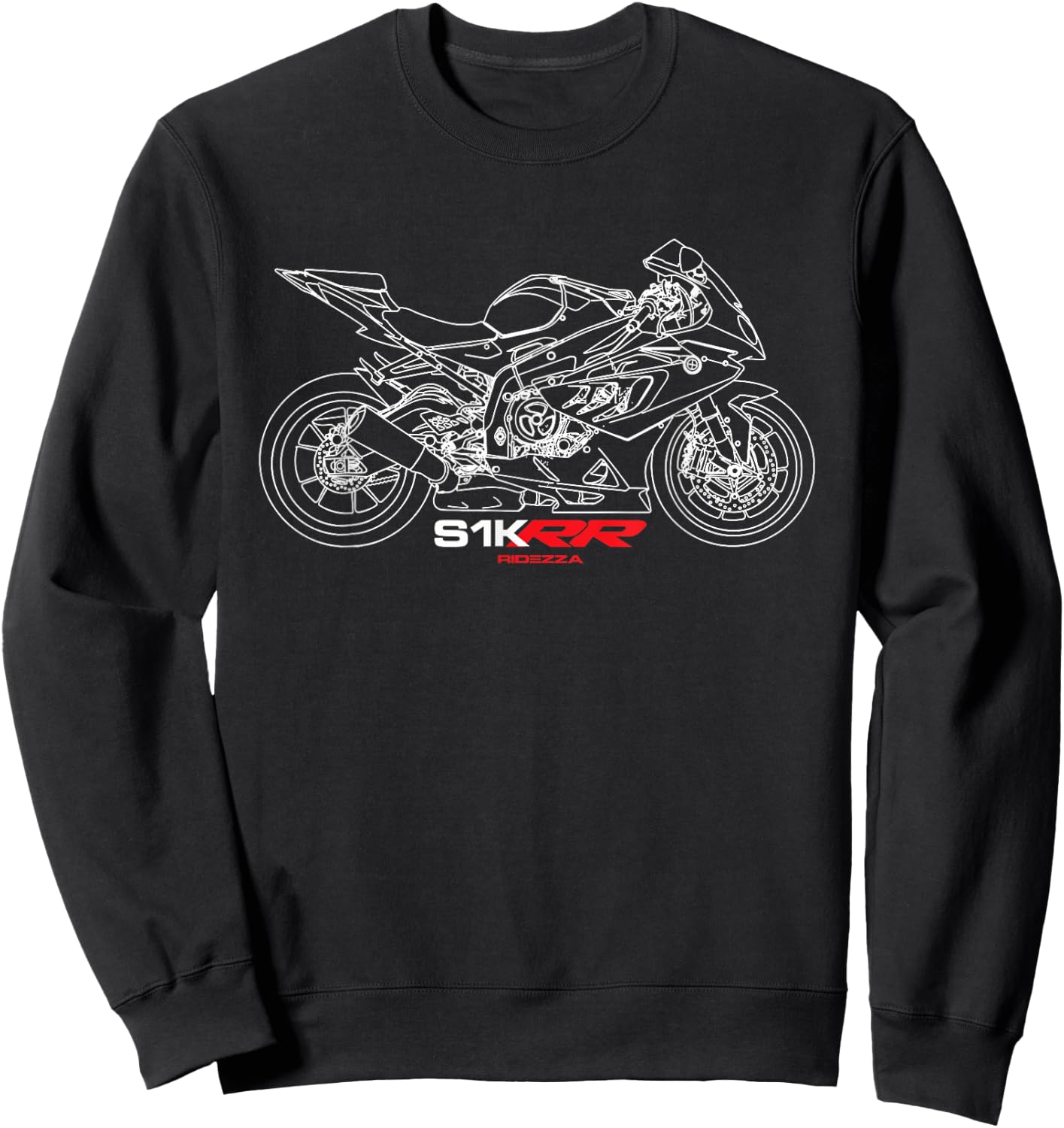 Ridezza Motorcycle S1000RR Designed by a Motorcyclis Sweatshirt - Sweatshirt | Black