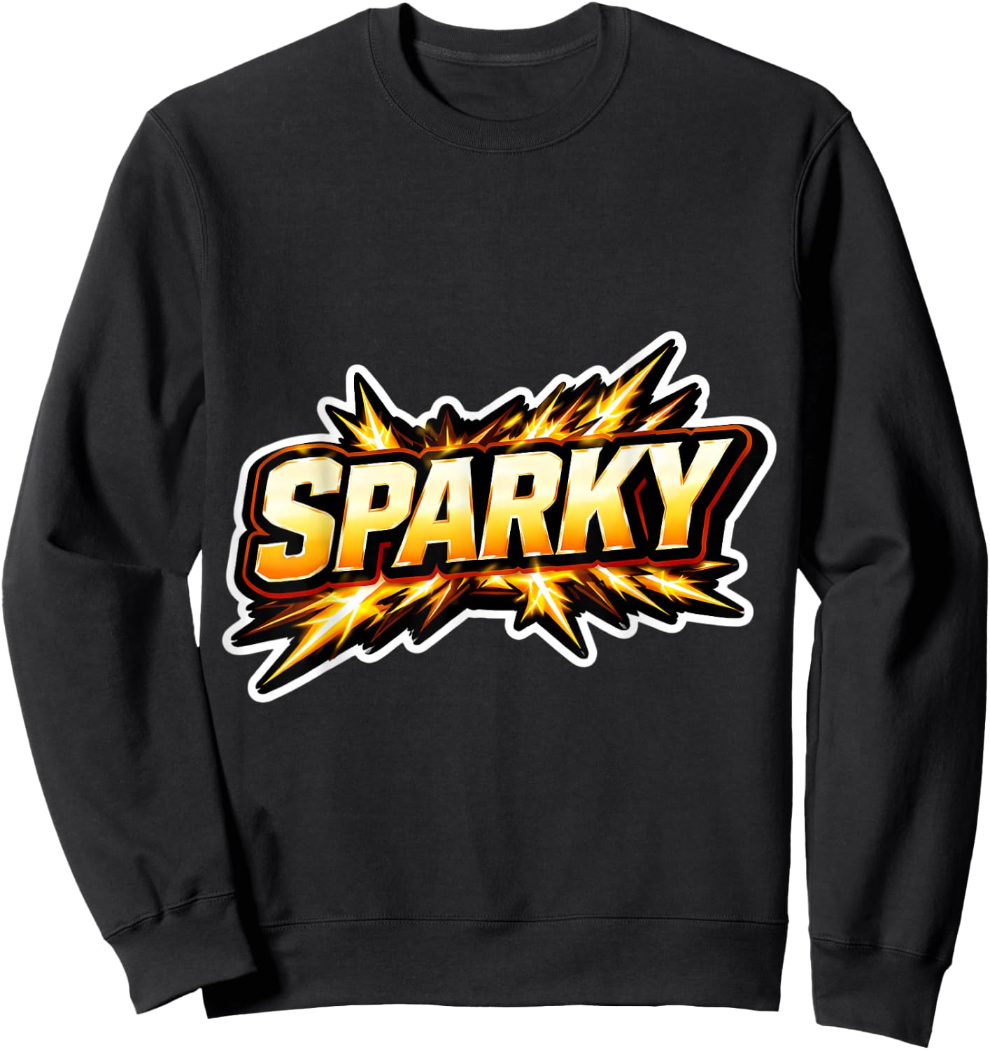 Sparky Funny Electrician Lineman Electrical Worker Joke Fun Sweatshirt - Sweatshirt | Black