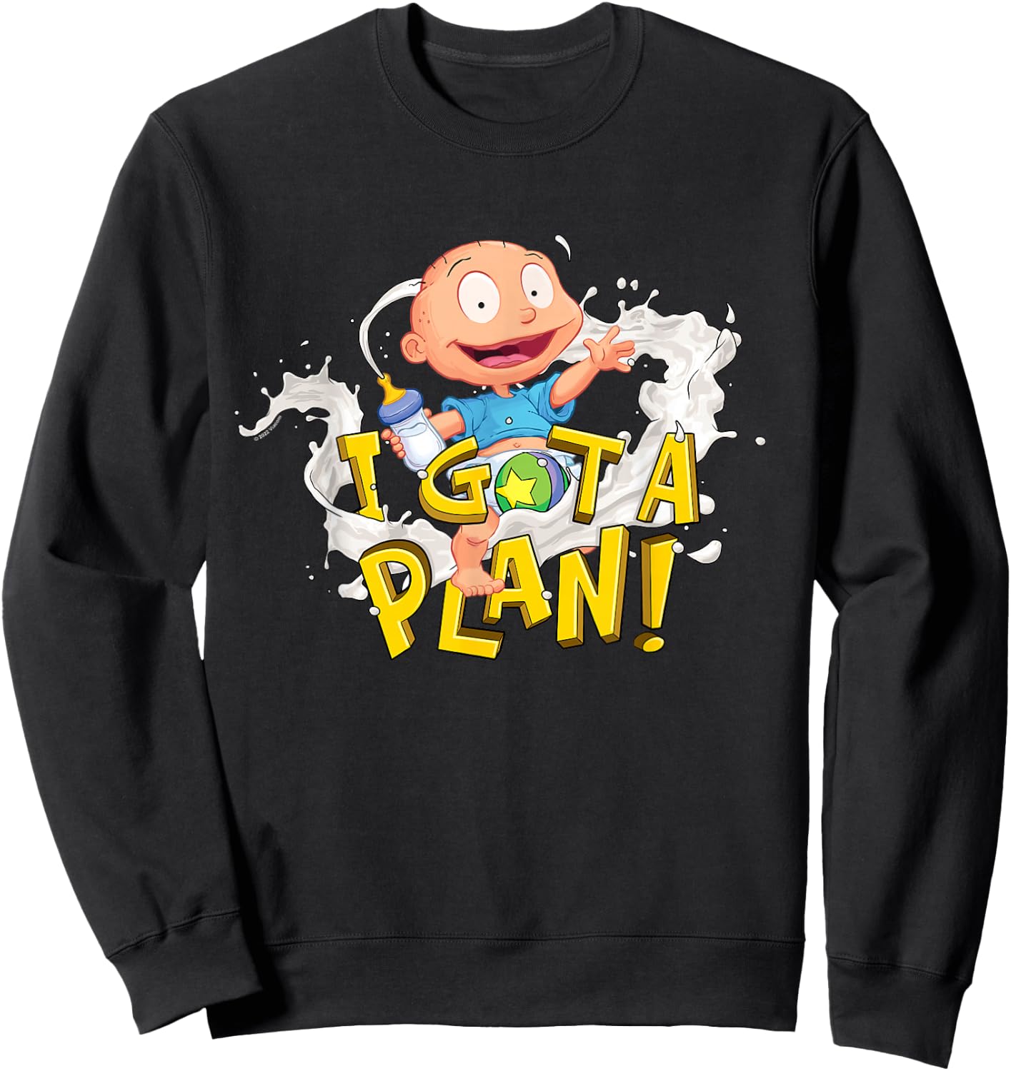 Rugrats Tommy Pickles Has A Plan Sweatshirt - Sweatshirt | Black