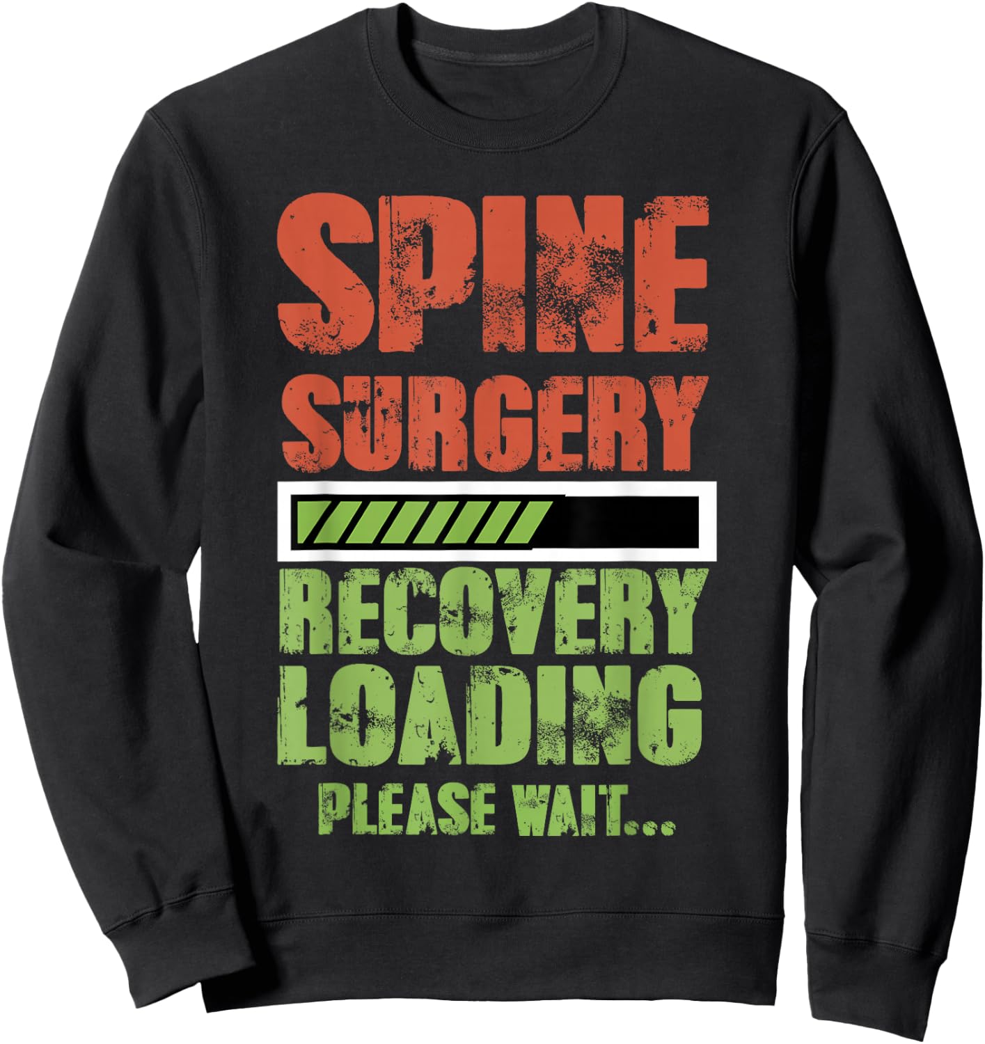 Spinal Fusion Back Spine Surgery Lumbar Recovery Gift Sweatshirt - Sweatshirt | Black