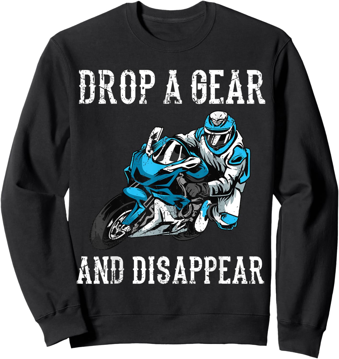 Funny Motorcycle Riders Gift Motorbike Biker Men Women Sweatshirt - Sweatshirt | Black