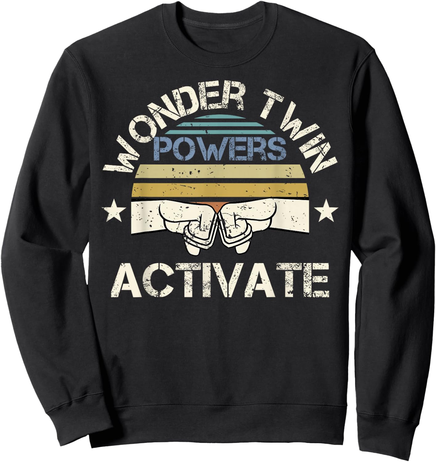 Wonder Twin Power Activated Design Sibling Design Sweatshirt - Sweatshirt | Black