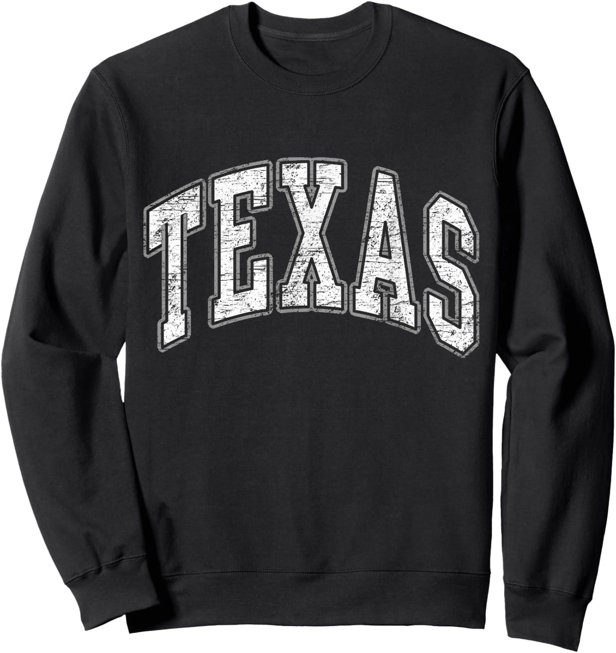 Texas Vintage Retro Varsity Arch Men Girl Women Kids Adult Sweatshirt - Sweatshirt | Black