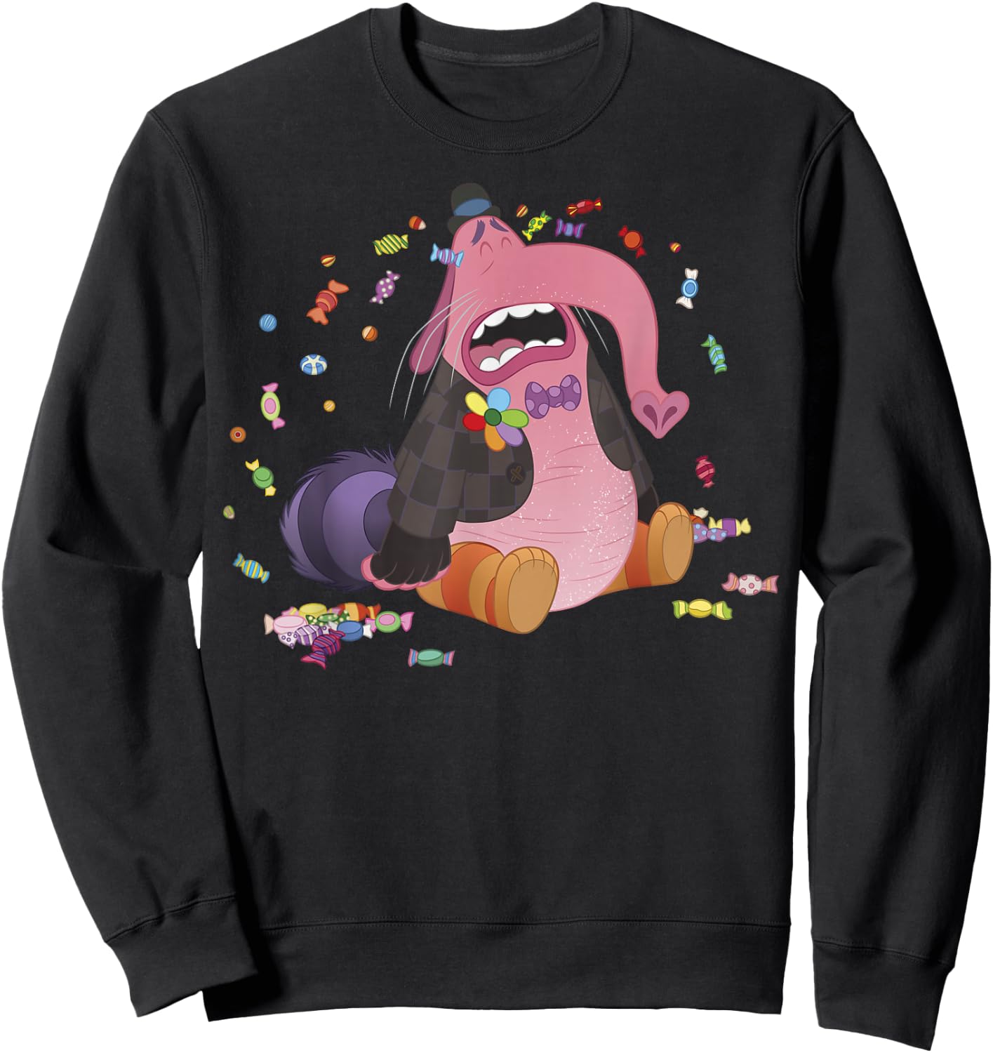 Disney Pixar Inside Out Bing Bong Crying Candy Portrait Sweatshirt - Sweatshirt | Black