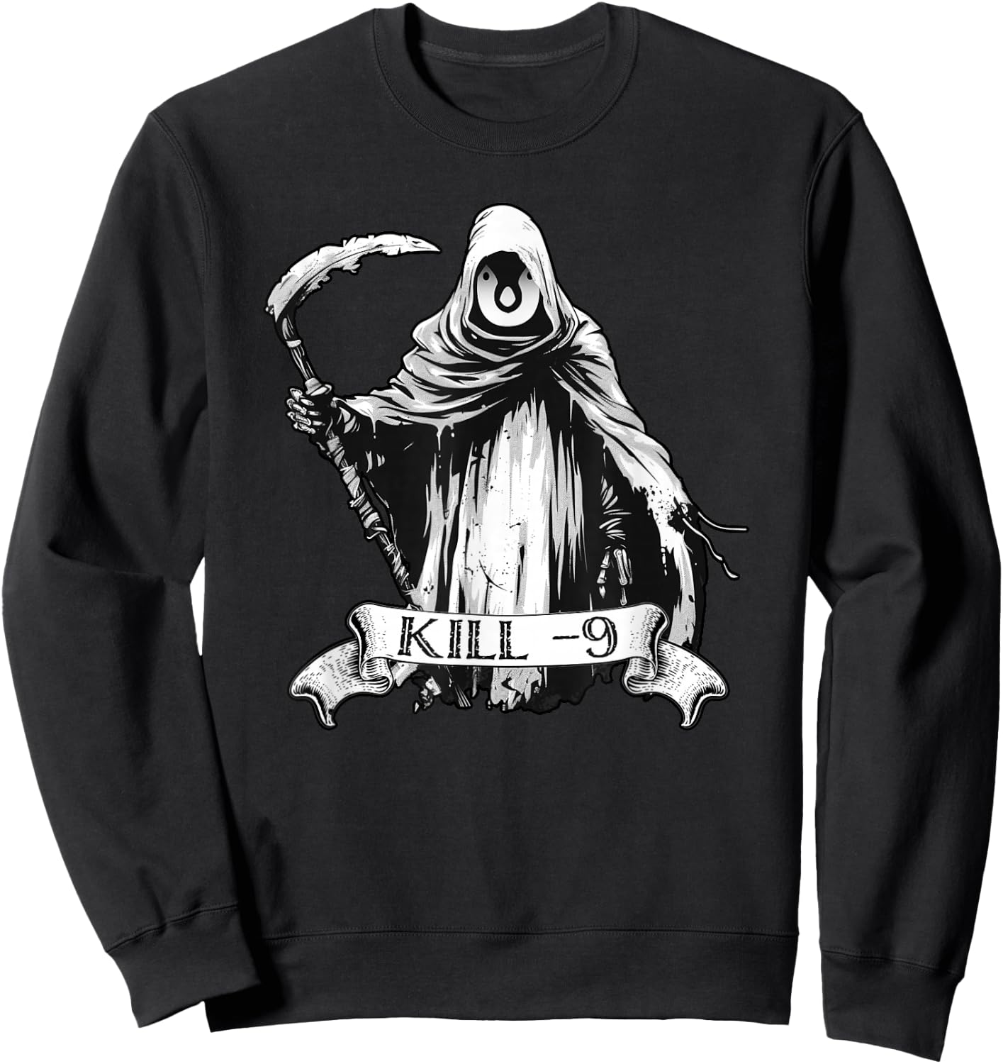 Kill Process Linux Coding & Nerd Pride Sudo Style Humor Sweatshirt - Sweatshirt | Black