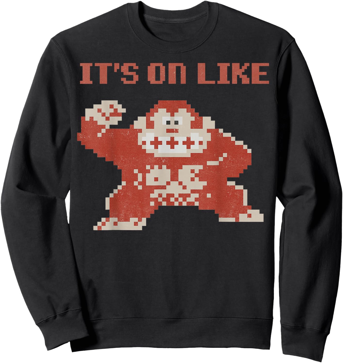 Donkey Kong Classic Its On Graphic Sweatshirt - Sweatshirt | Black