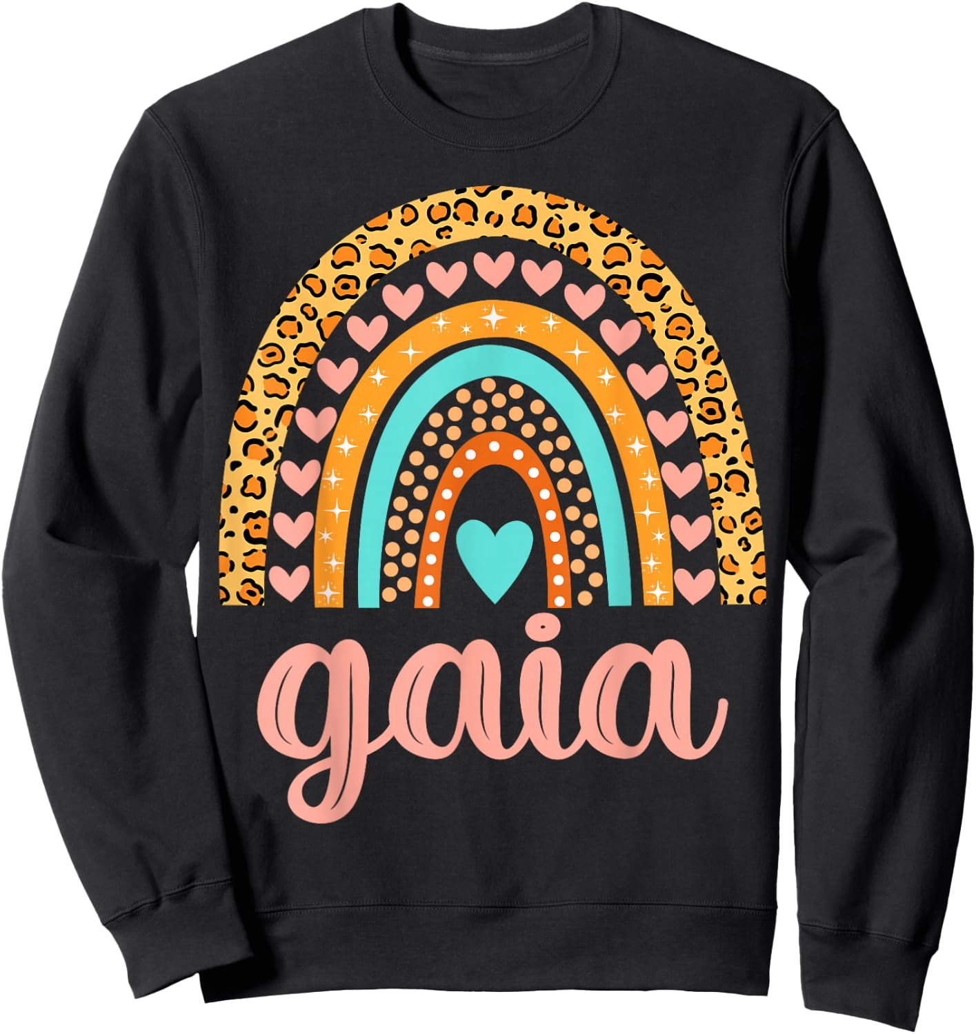 Gaia Gaia Name Birthday Shirt Gift Sweatshirt - Sweatshirt | Black