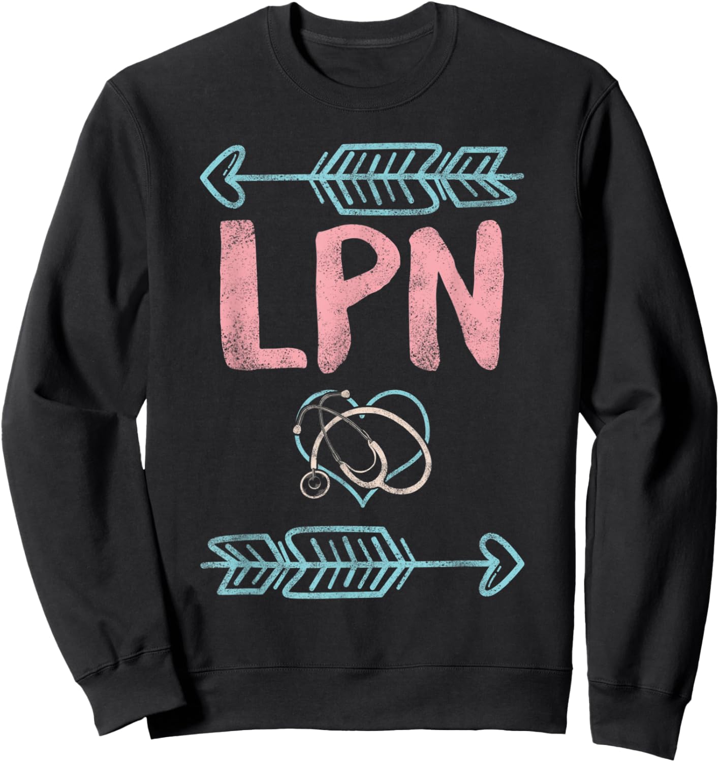 LPN Licensed Practical Nurse Graduation Nursing Nurses Week Sweatshirt - Sweatshirt | Black