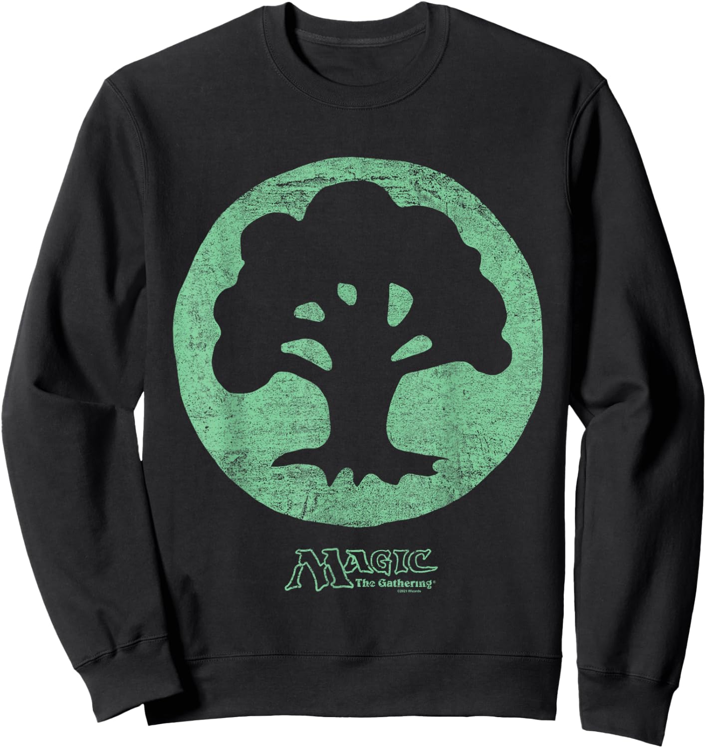 Magic: The Gathering Green Mana Sweatshirt - Sweatshirt | Black