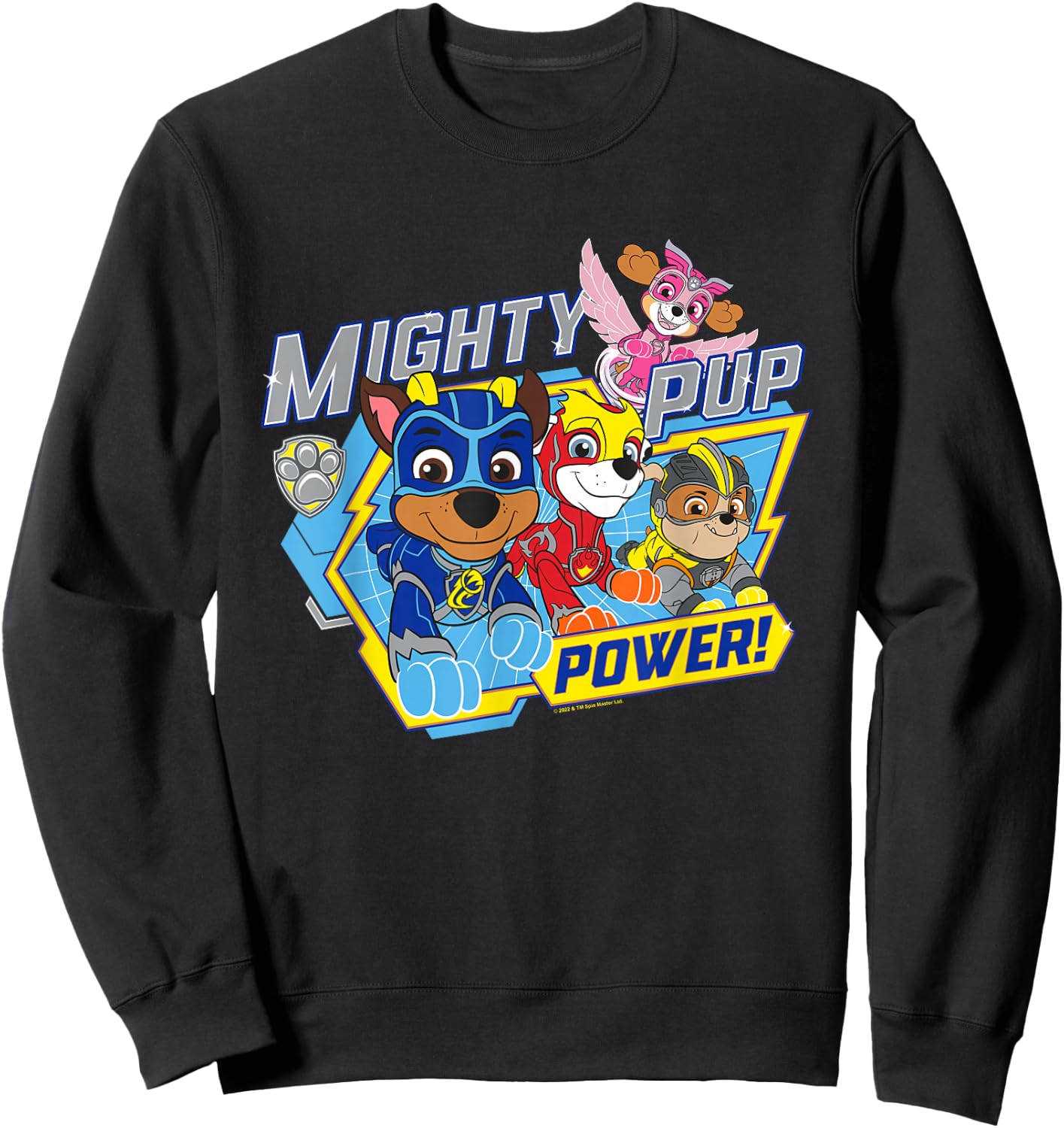 Paw Patrol Mighty Pup Power Sweatshirt - Sweatshirt | Black