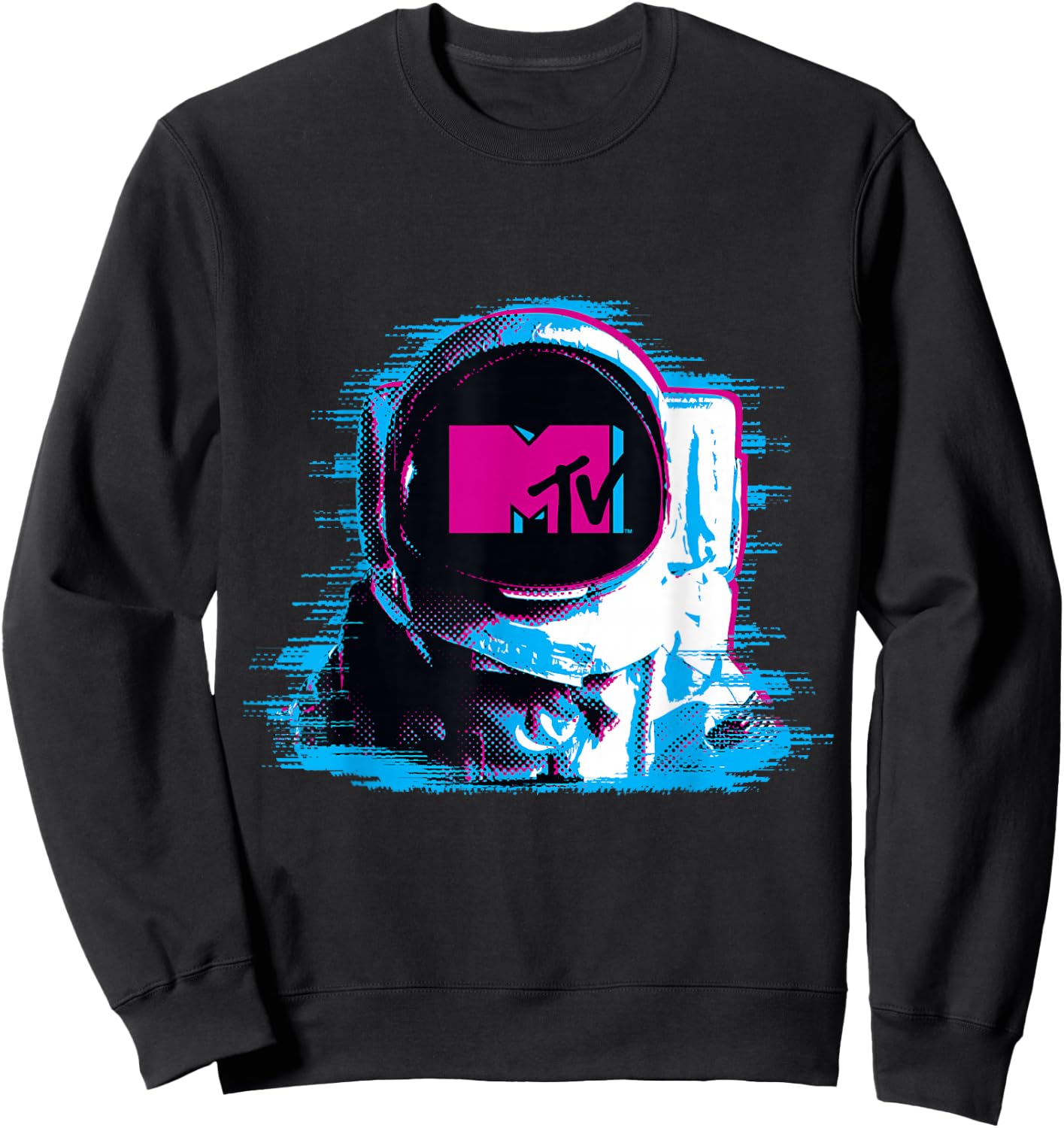 MTV VMA Astronaut Static Tech Logo Helmet Sweatshirt - Sweatshirt | Black