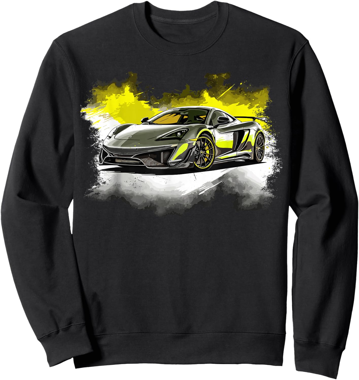 Exotic Concept Sports Car Supercar Luxury Hypercar Graphic Sweatshirt - Sweatshirt | Black