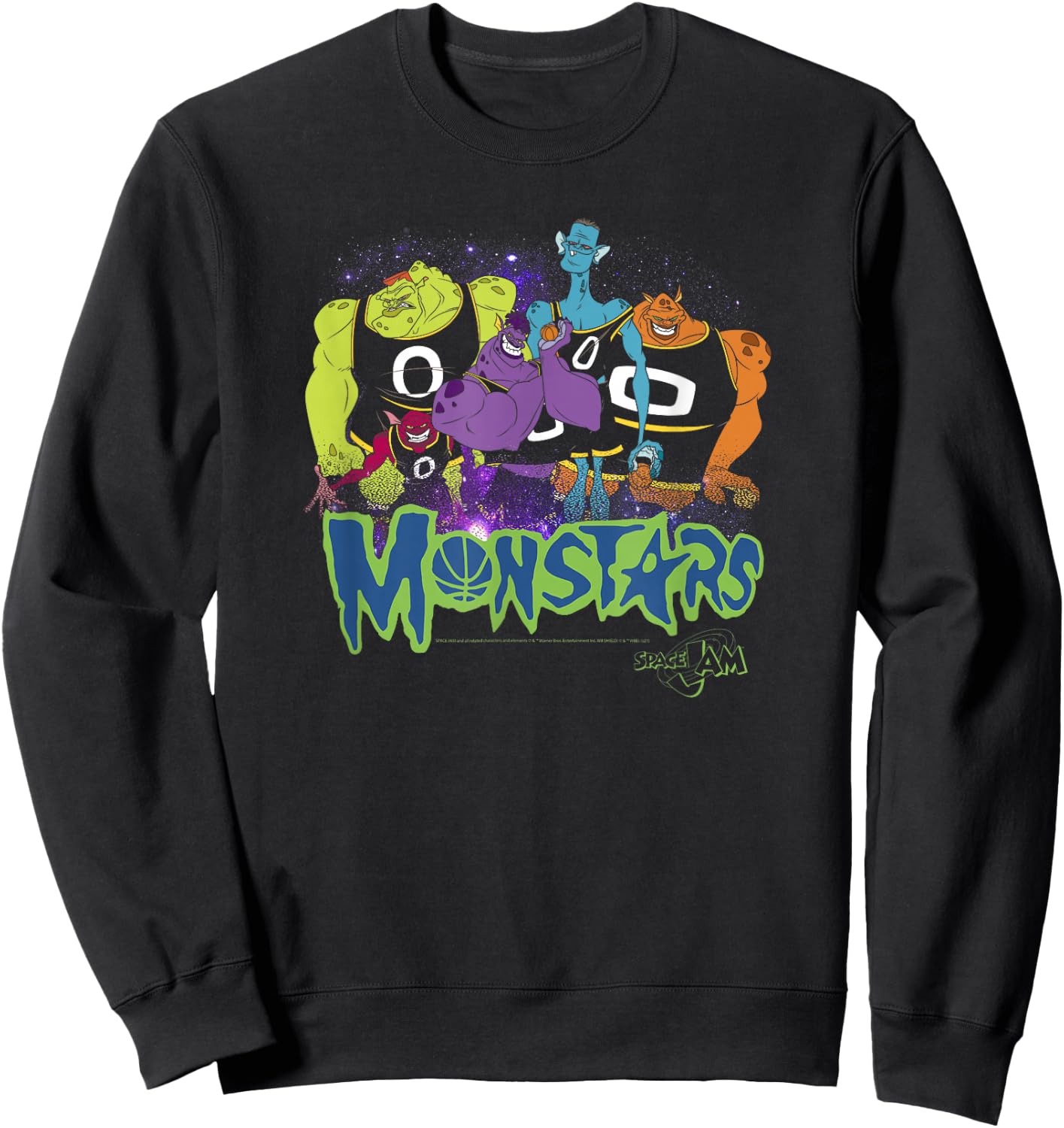 Space Jam Classic Monstars Game Day Aliens Sweatshirt - Sweatshirt | Black