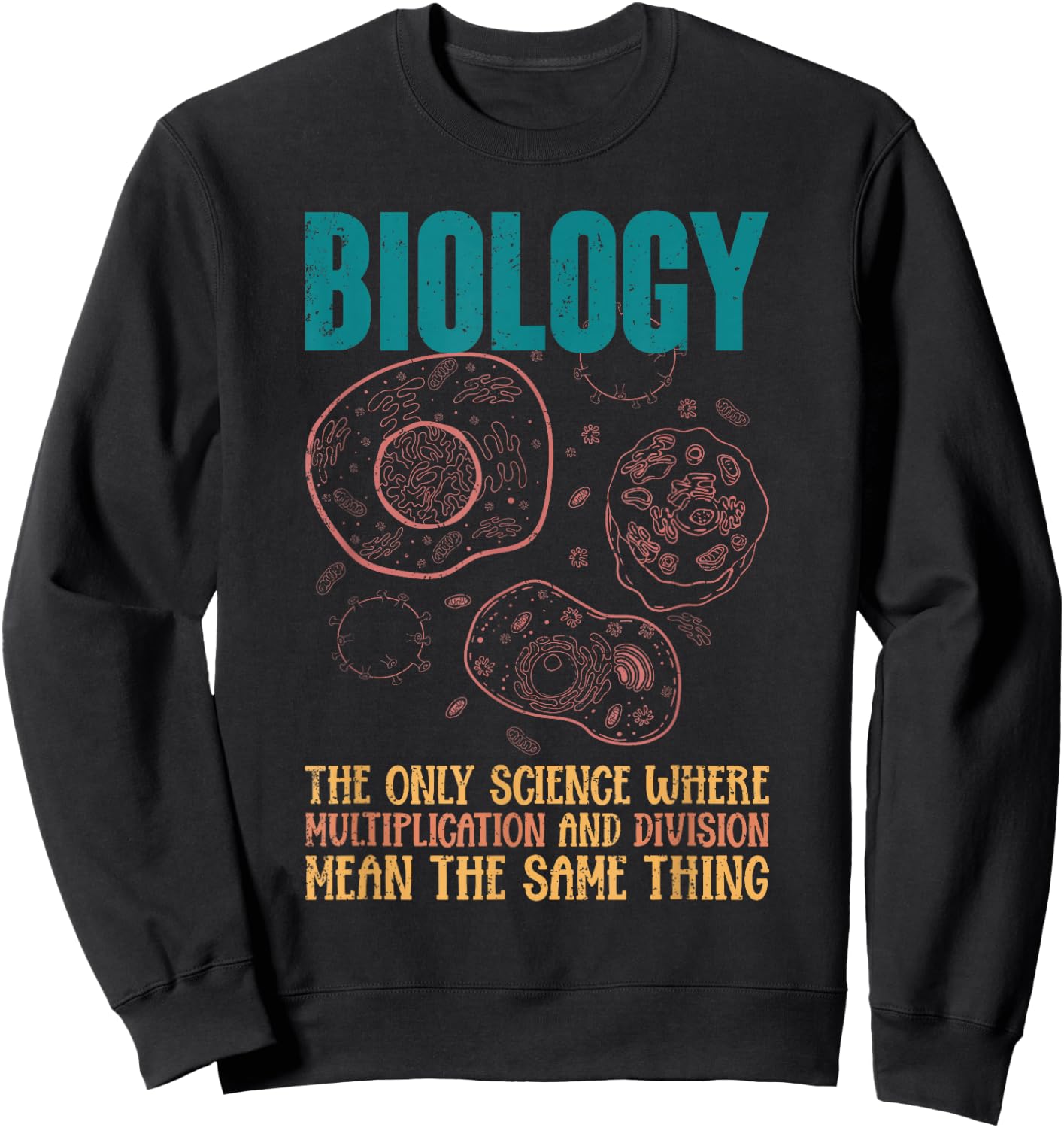 Division und Multiplication meinen das gleiche Lustiges Bio Sweatshirt - Sweatshirt | Black