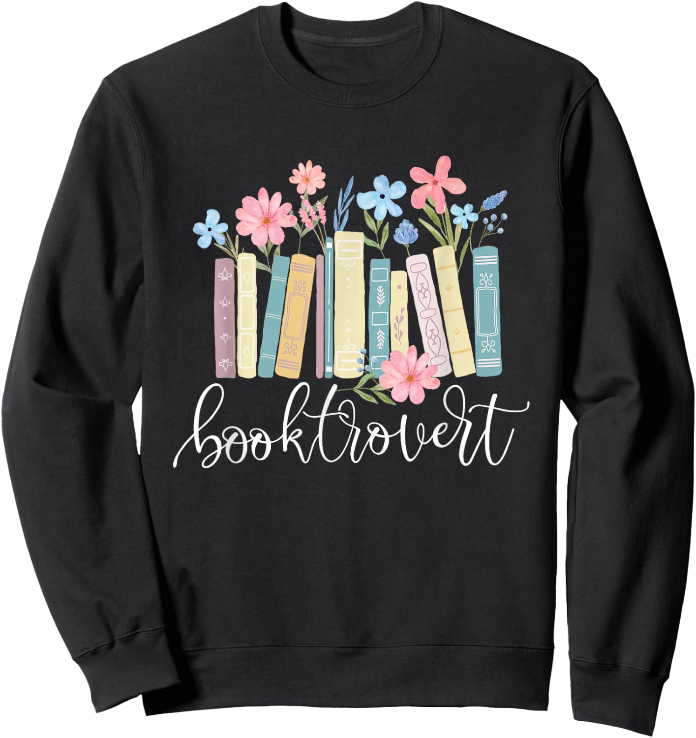 Booktrovert - Book Lover Reading Bookworm Reader Sweatshirt - Sweatshirt | Black