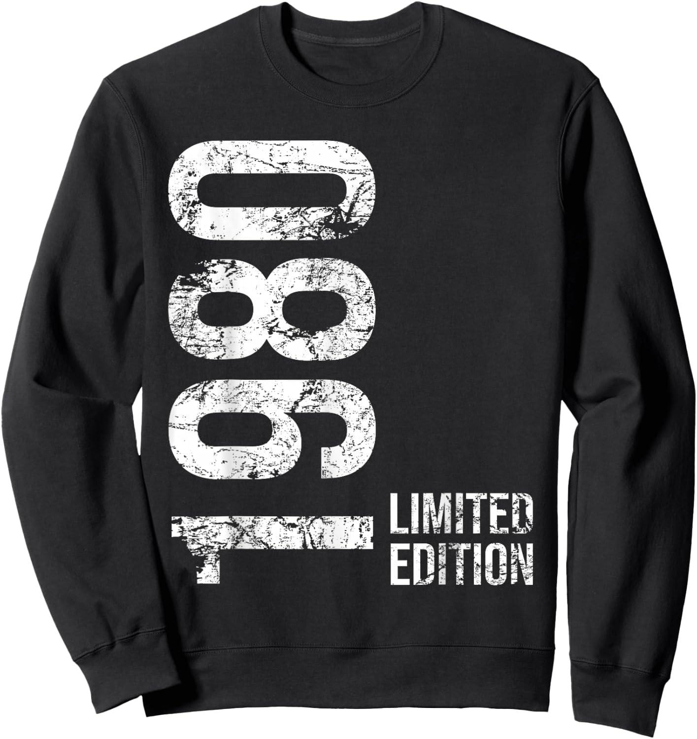 45th Birthday 45 Years Old Man Woman Vintage 1980 Sweatshirt - Sweatshirt | Black