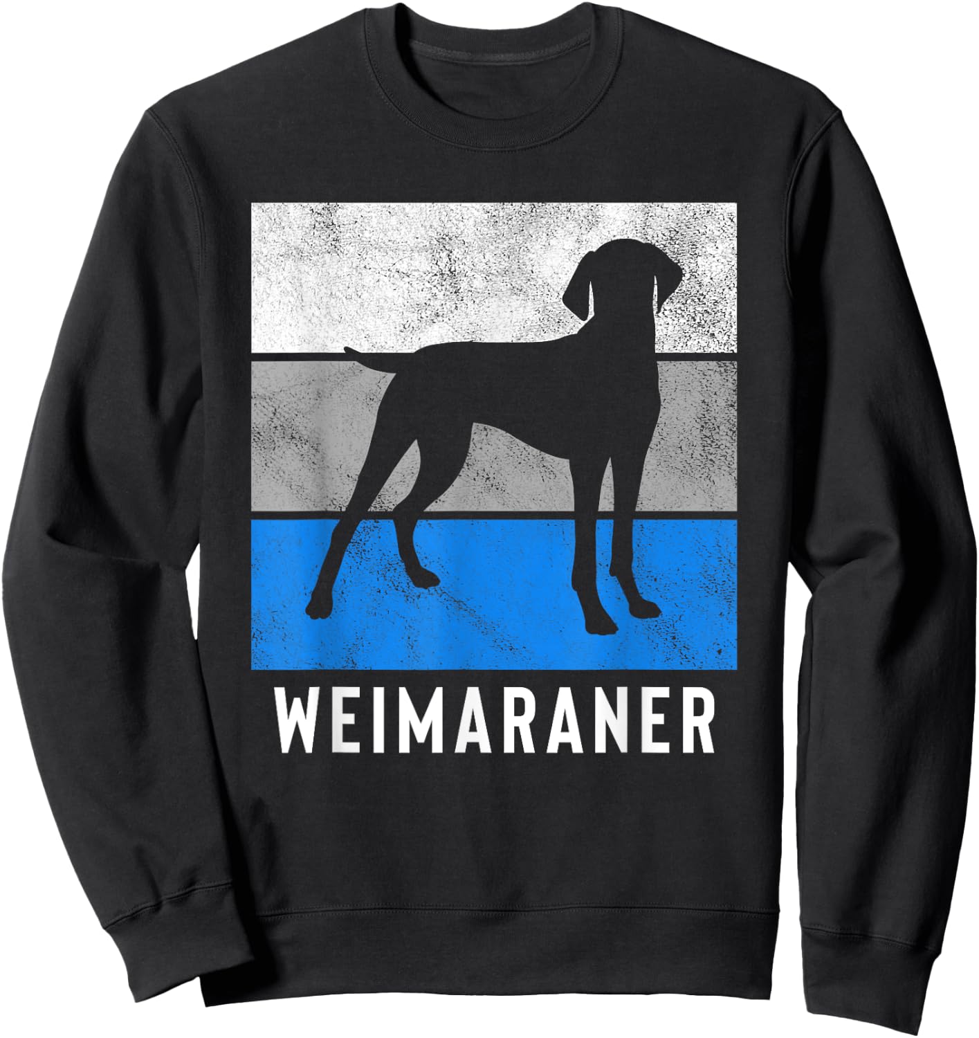 Weimaraner Retro Sweatshirt - Sweatshirt | Black