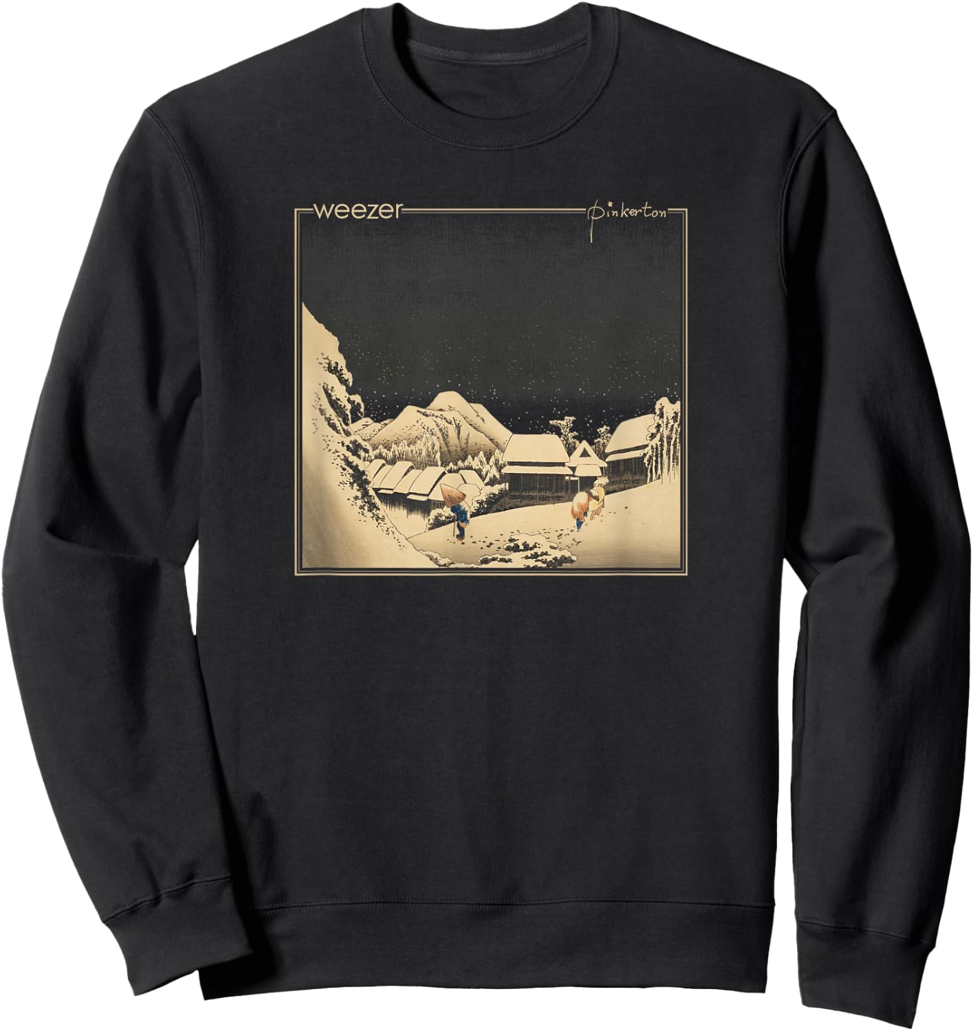 Weezer Classic Fit Black - Pinkerton Album Cover Sweatshirt - Sweatshirt | Black