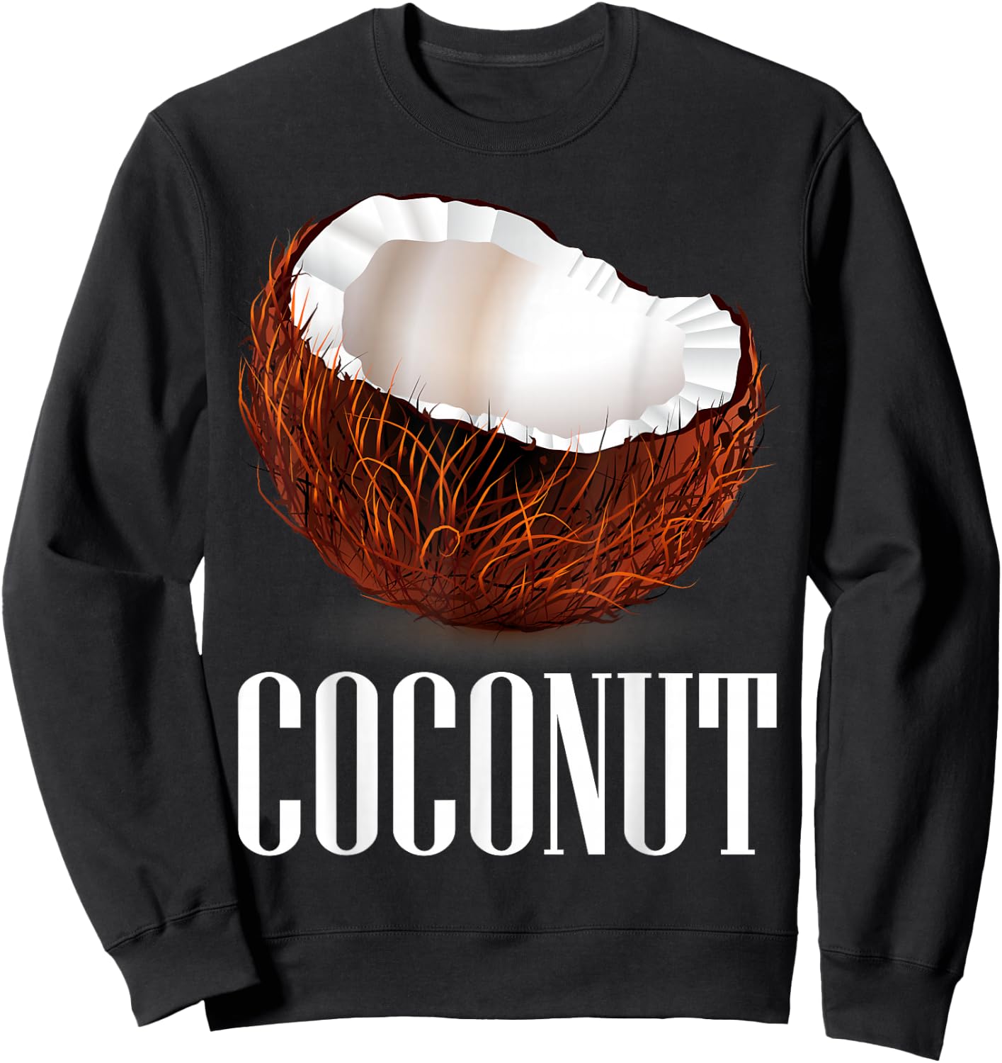 Coconut Short Sleeve Top Coconut Graphic Sweatshirt - Sweatshirt | Black
