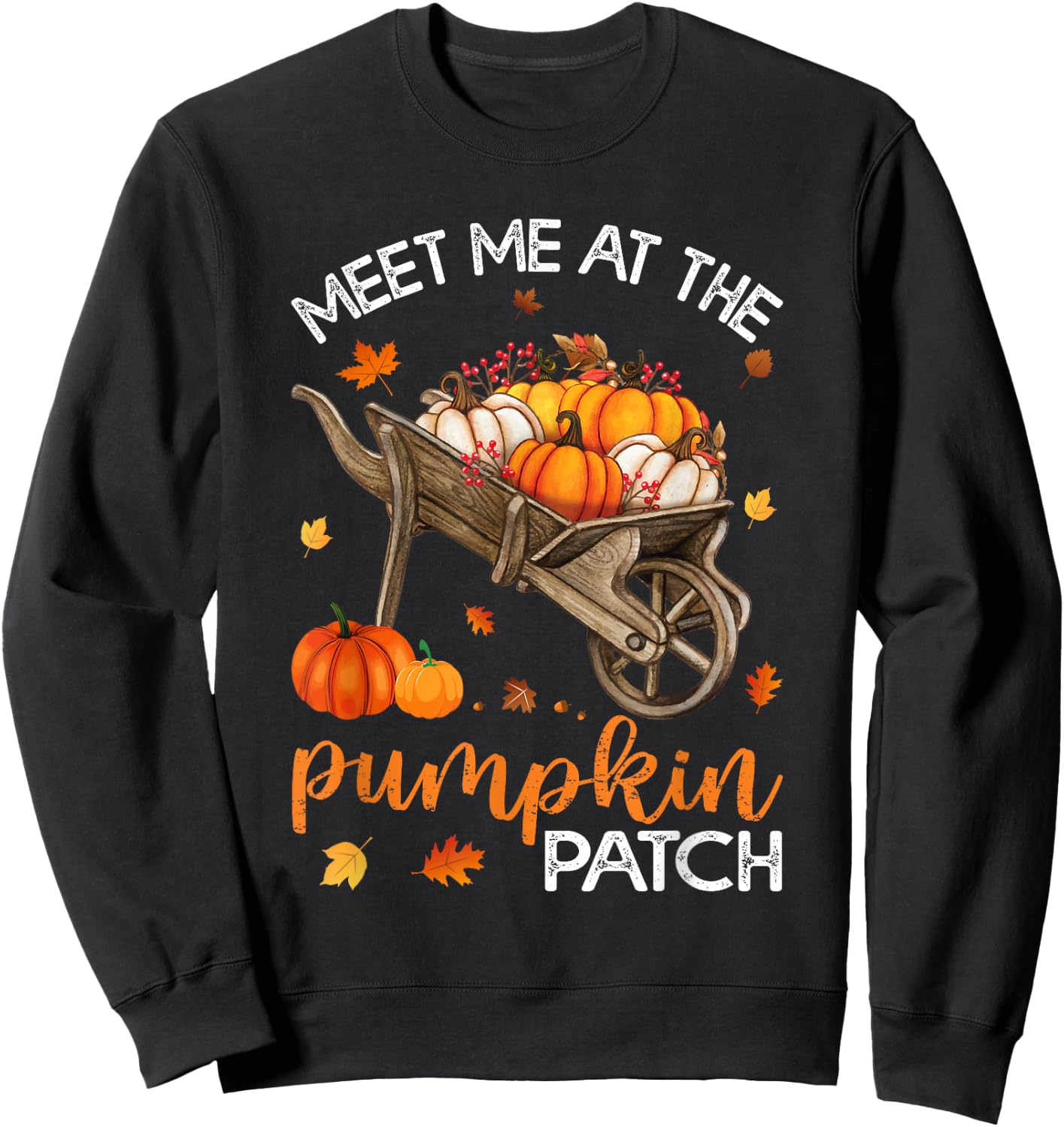 Meet Me At The Pumpkin Patch Sweatshirt - Sweatshirt | Black