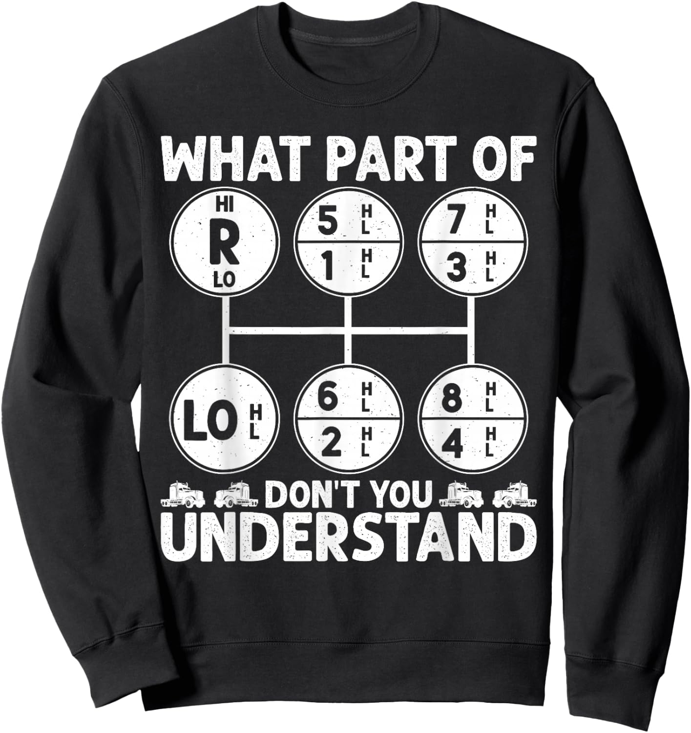 What Part Of Don't You Understand Truck Driver Trucker Sweatshirt - Sweatshirt | Black