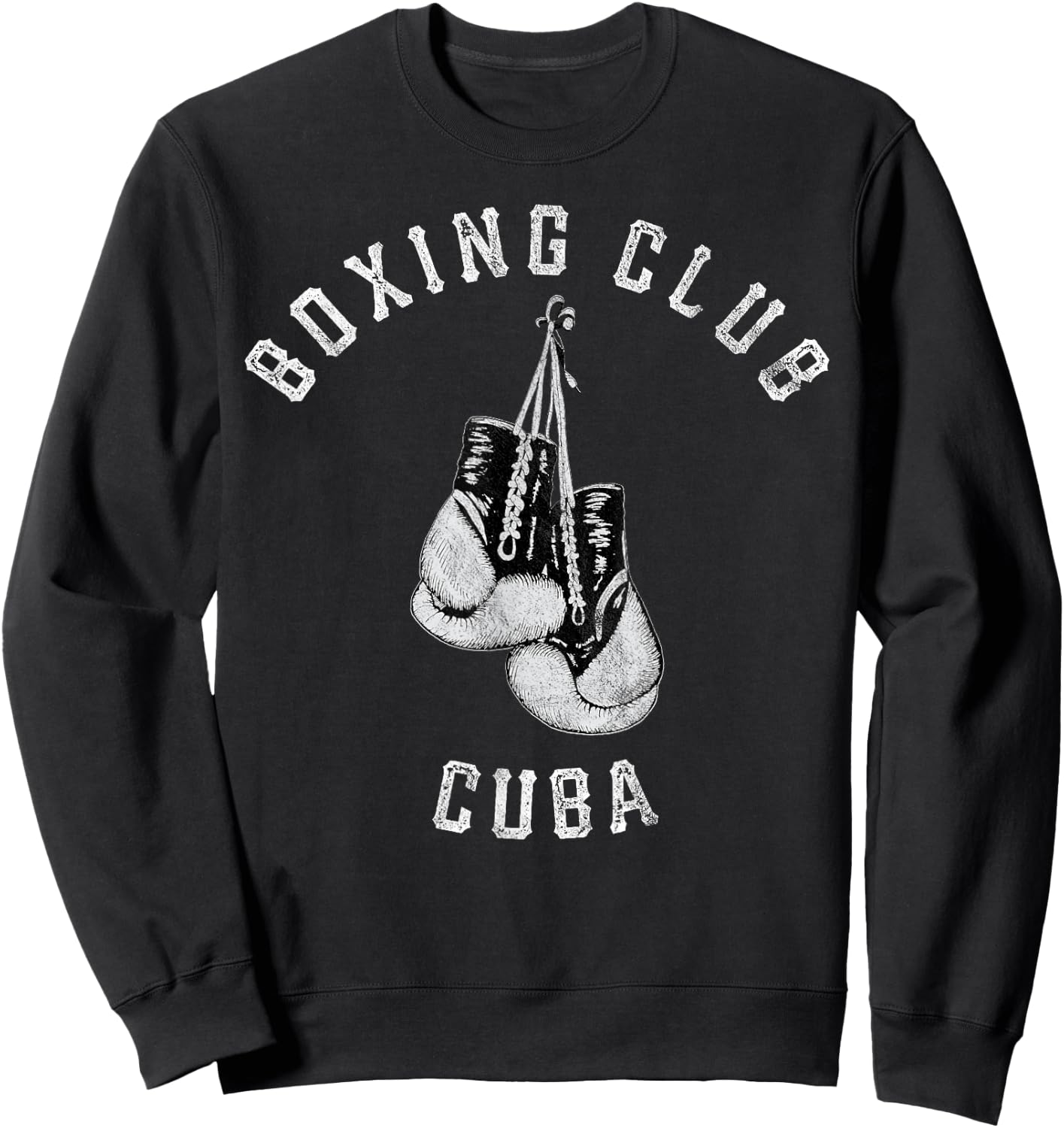 Boxing Club Cuba Gloves Fighter Sweatshirt - Sweatshirt | Black