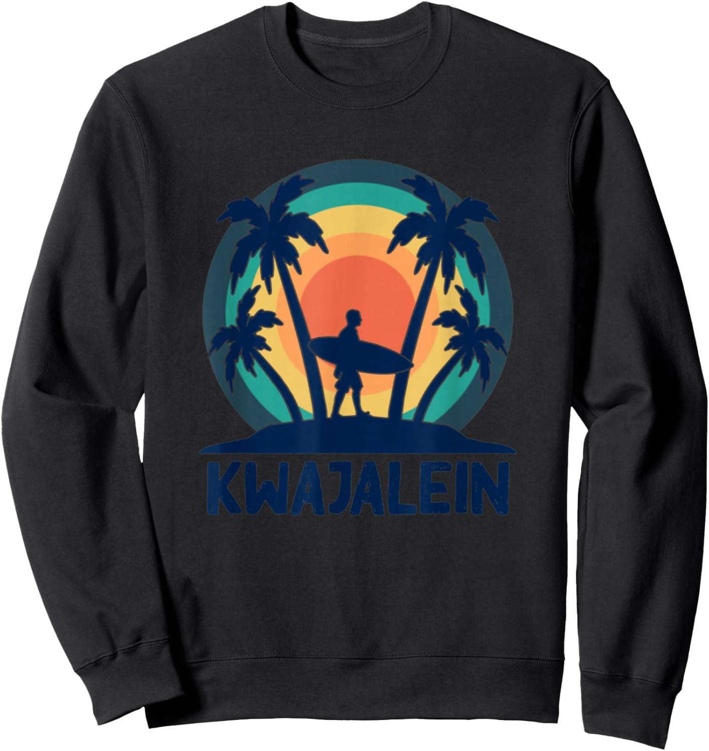 Kwajalein Marshall Islands Kwaj Surfing Emon Beach Diving Sweatshirt - Sweatshirt | Black