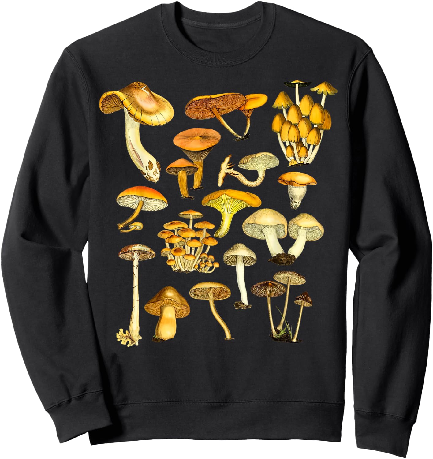 Mushroom Shirt Mycology Fungi Foraging Mushroom Whisperer Sweatshirt - Sweatshirt | Black