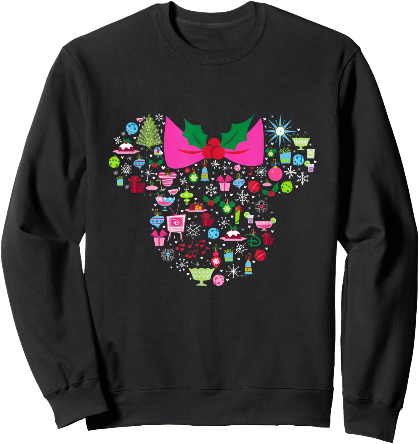 Disney Minnie Mouse Holiday Celebration Sweatshirt - Sweatshirt | Black