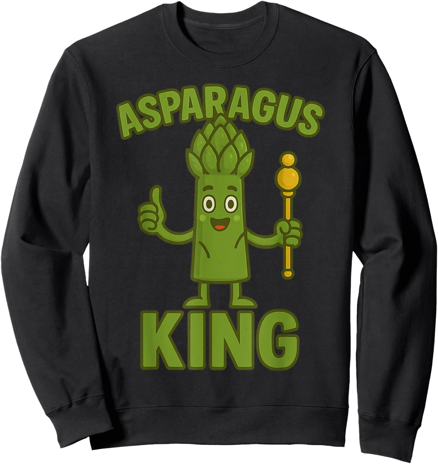 Asparagus King – Asparagus Love Sweatshirt - Sweatshirt | Black