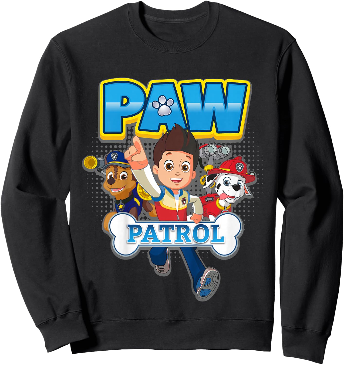 Kids PAW Patrol Ryder And Pups Action Sweatshirt - Sweatshirt | Black