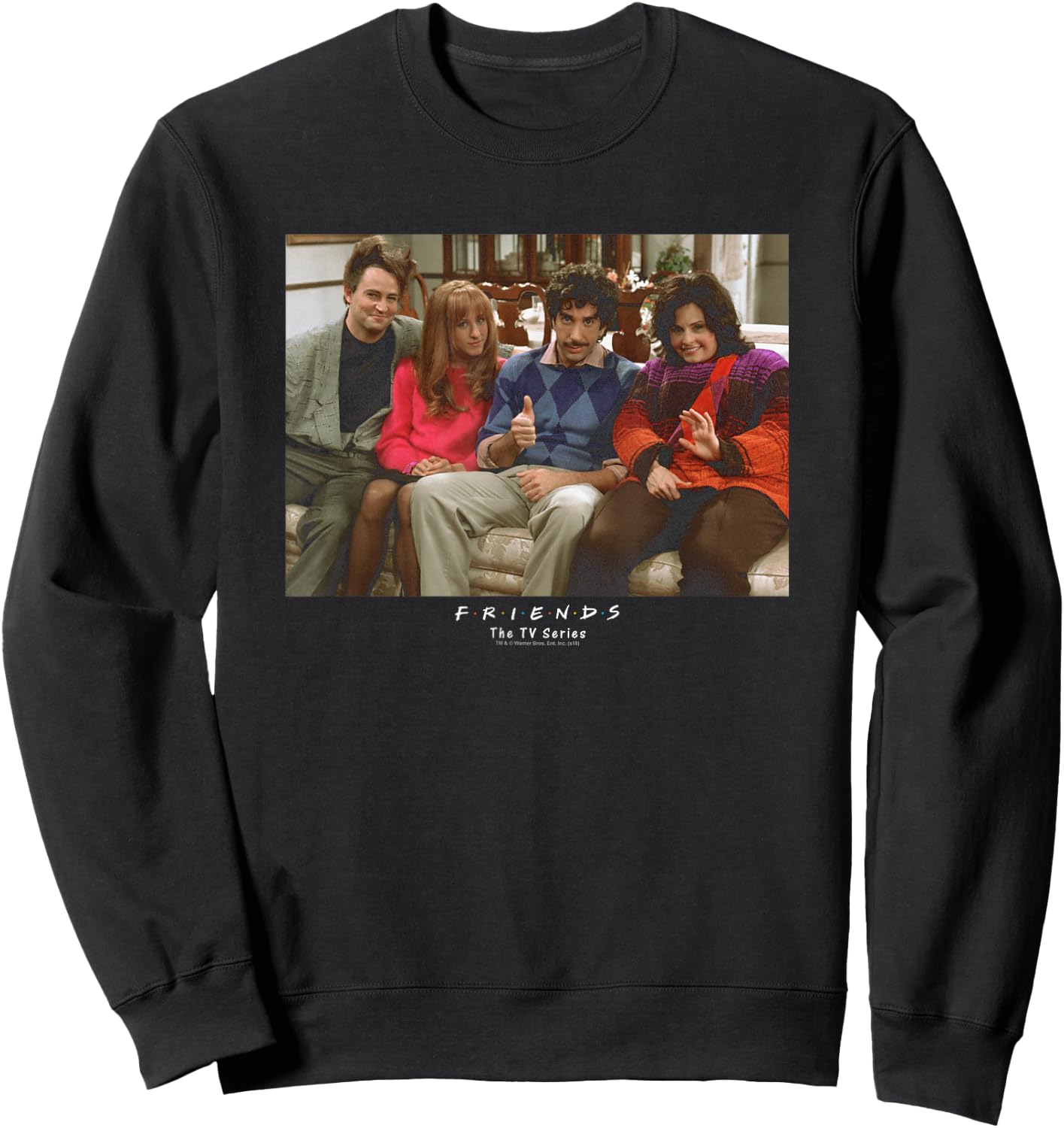 Friends Throwback Sweatshirt - Sweatshirt | Black