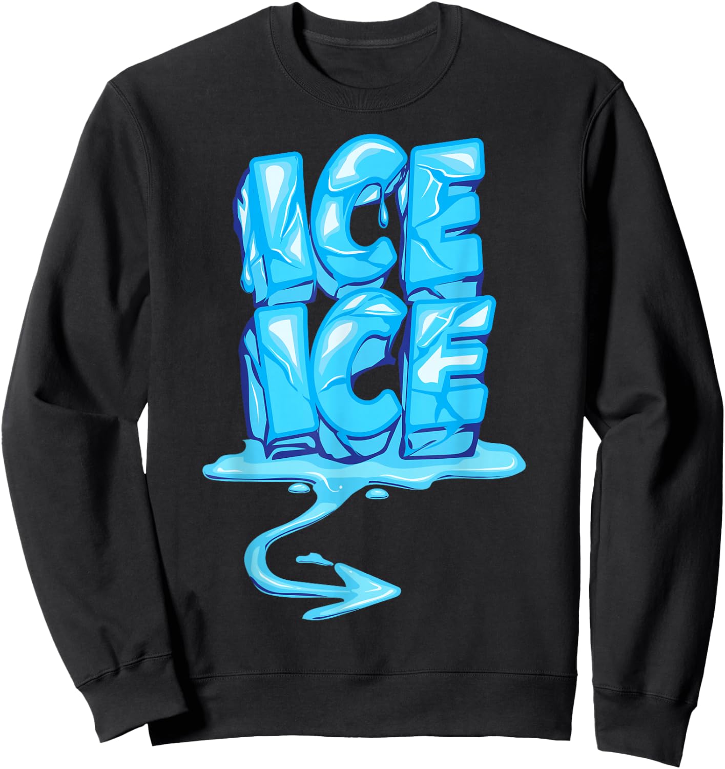 Ice Ice Arrow Pregnancy and Baby Announcement Winter Shirt Sweatshirt - Sweatshirt | Black